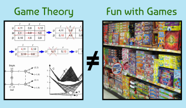 Game Theory vs. Fun with Games